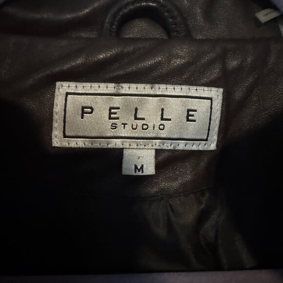 Vintage Pelle Chocolate Brown Leather Jacket – 90s Minimalist / Quiet Luxury - Picture 3 of 6